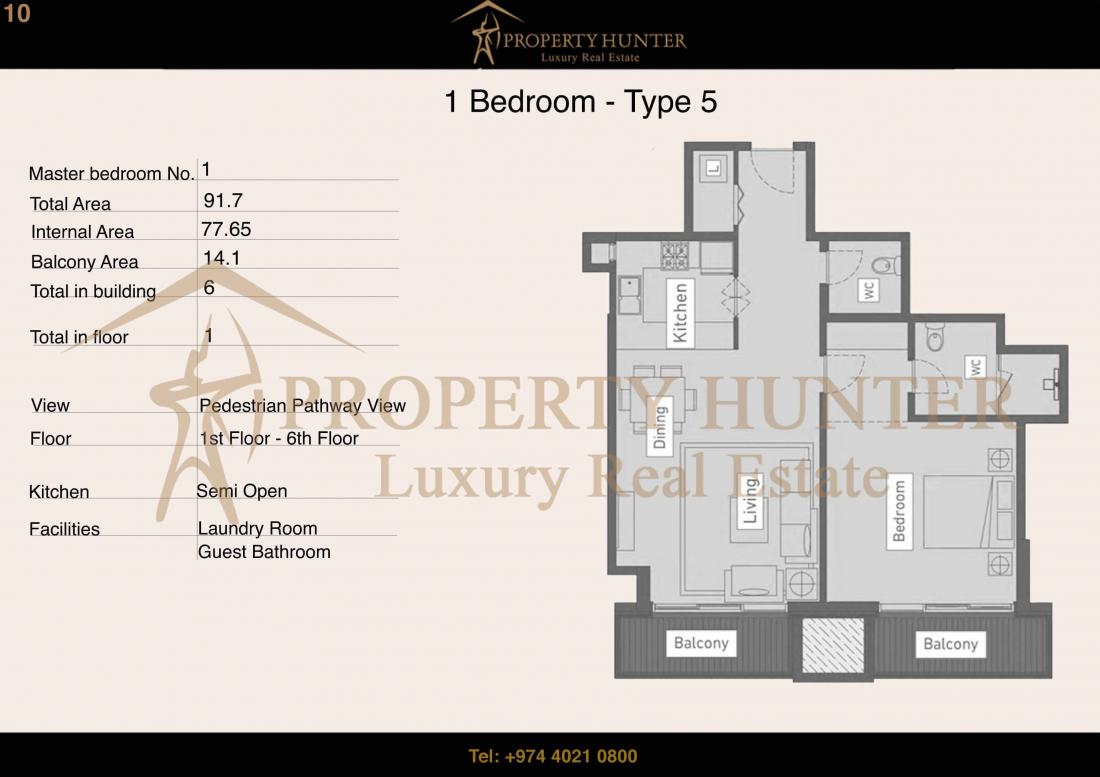 Apartment For Sale in Lusail by Installment 