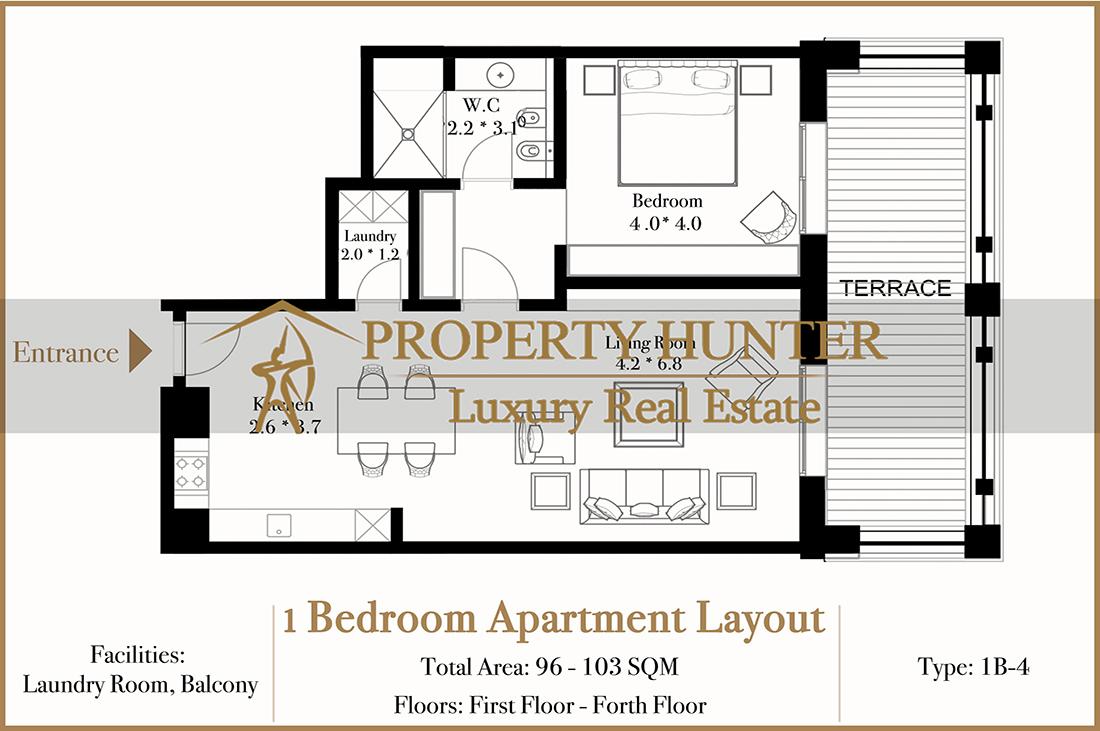 1 Bedroom Apartment in New Project with Instalment 