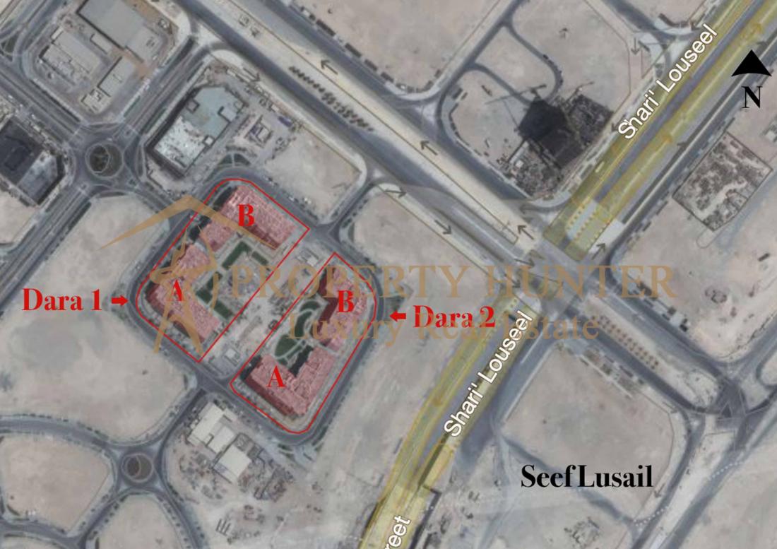 2 Bedrooms Ready Apartment For Sale in Lusail with Installments 