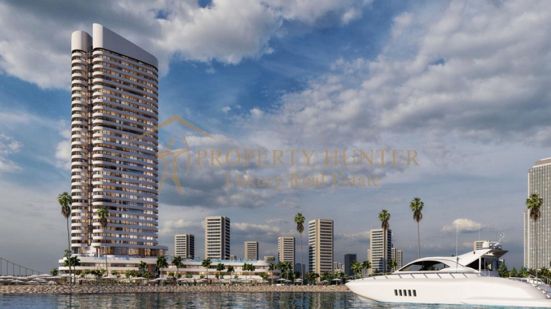 Apartments in Lusail  For Sale in Beachfront Tower | Installment 