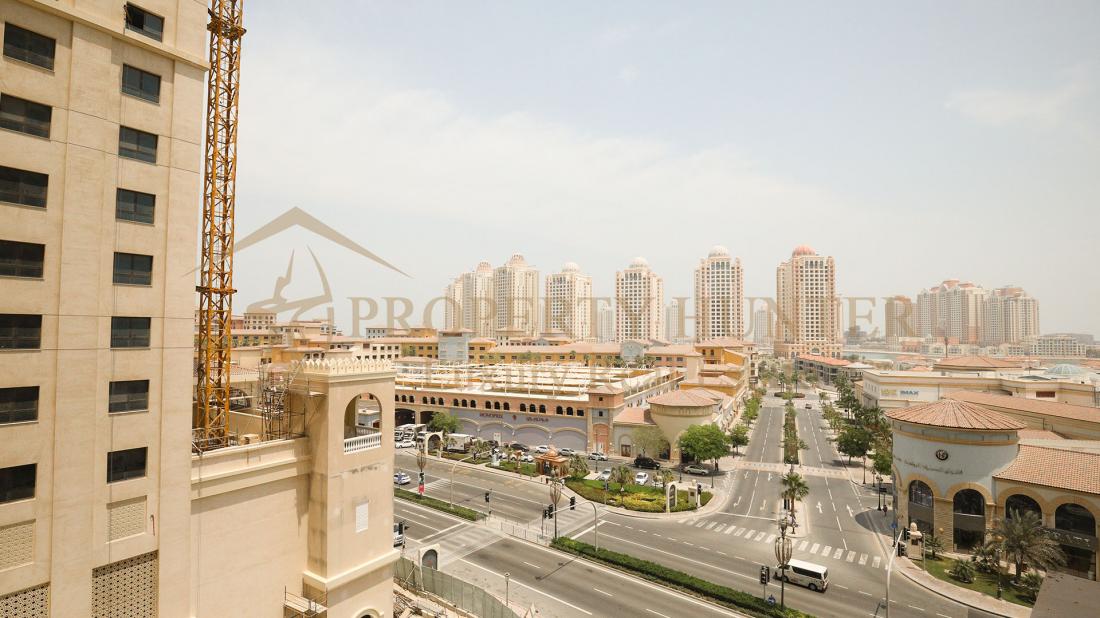 آپارتمان 1 خوابه در مروارید قطر | منظره دریا