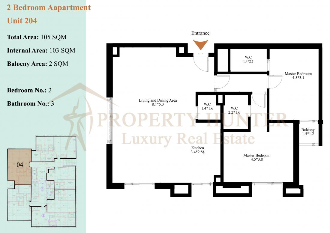 Ready Apartment for sale in Lusail by Installments