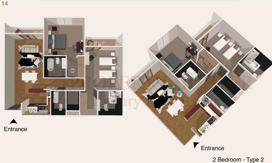 Two Bedroom Apartment in Lusail by Installments 