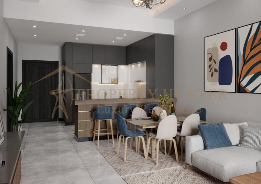 شقة ٢ غرف للبيع في لوسيل في مبنى ريفان | تقسيط حتى 2030