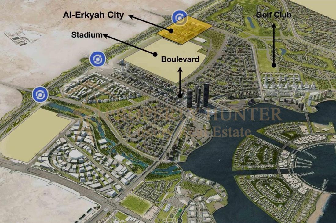 In Lusail For Sale in Erkya City on Instalment 