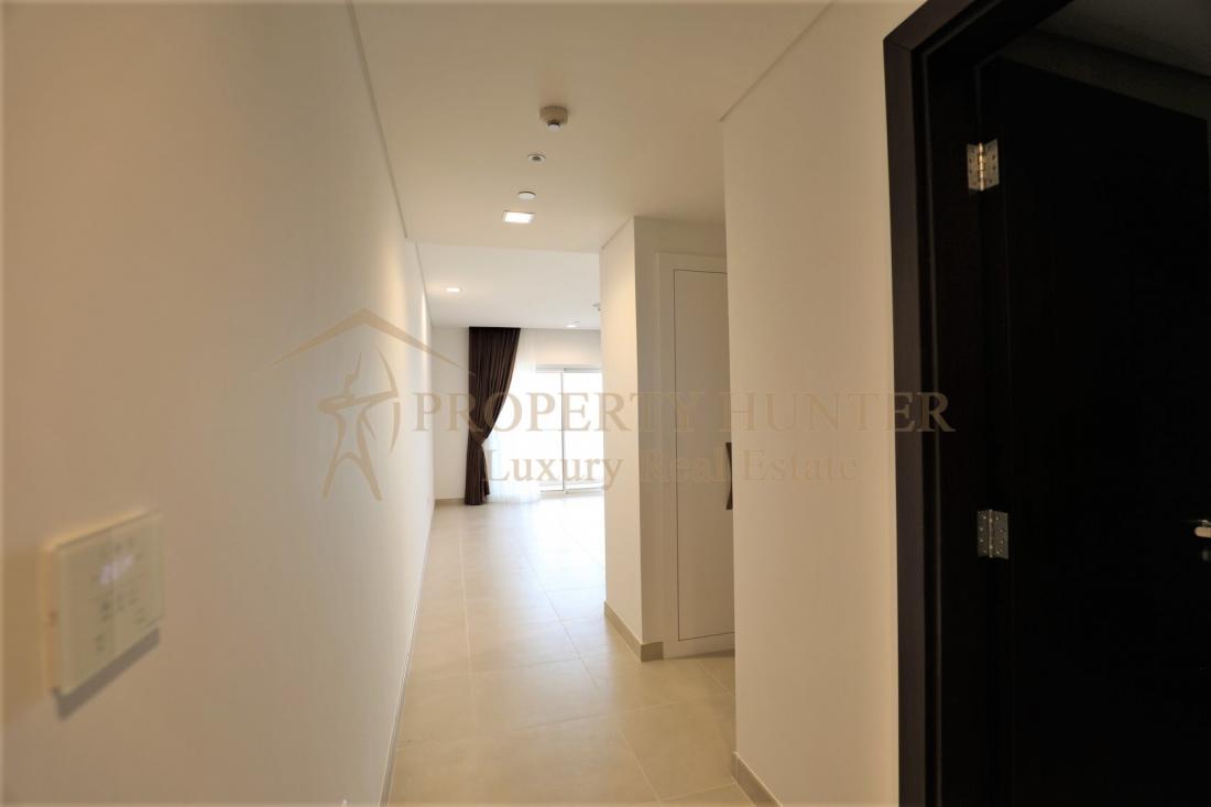 شقة 2 غرف في أبراج المتحدة اللؤلؤة قطر مع اطلالات المارينا والبحر 