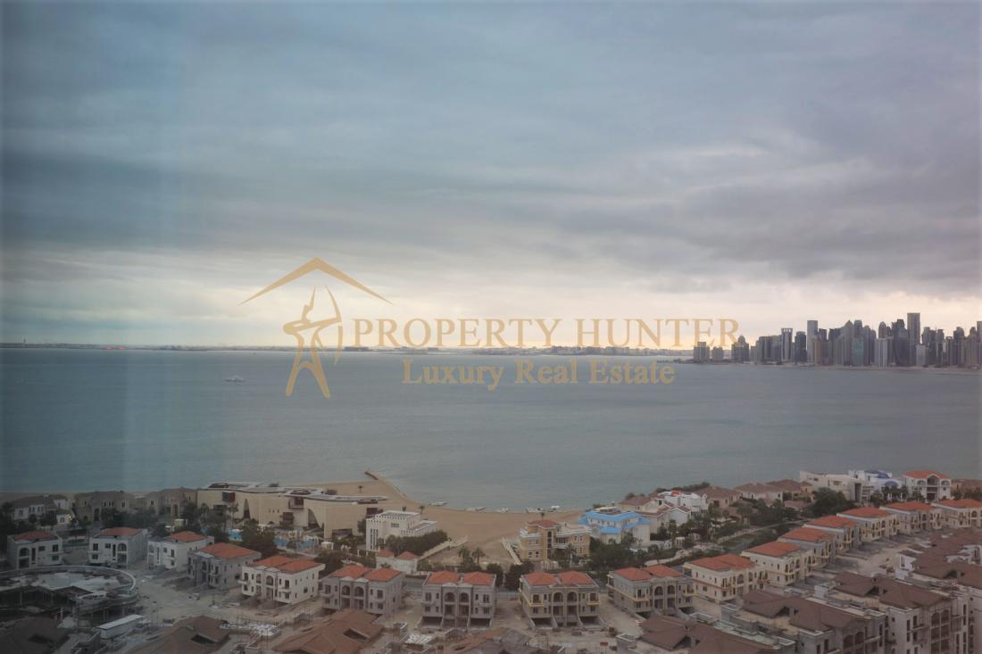 2Bedrooms  in The Pearl with Marina and Sea Views 