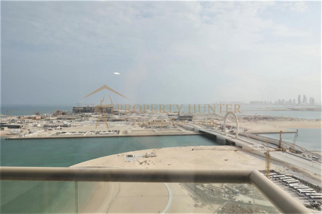 Apartment For Sale in Lusail with Sea View| Waterfront Tower 