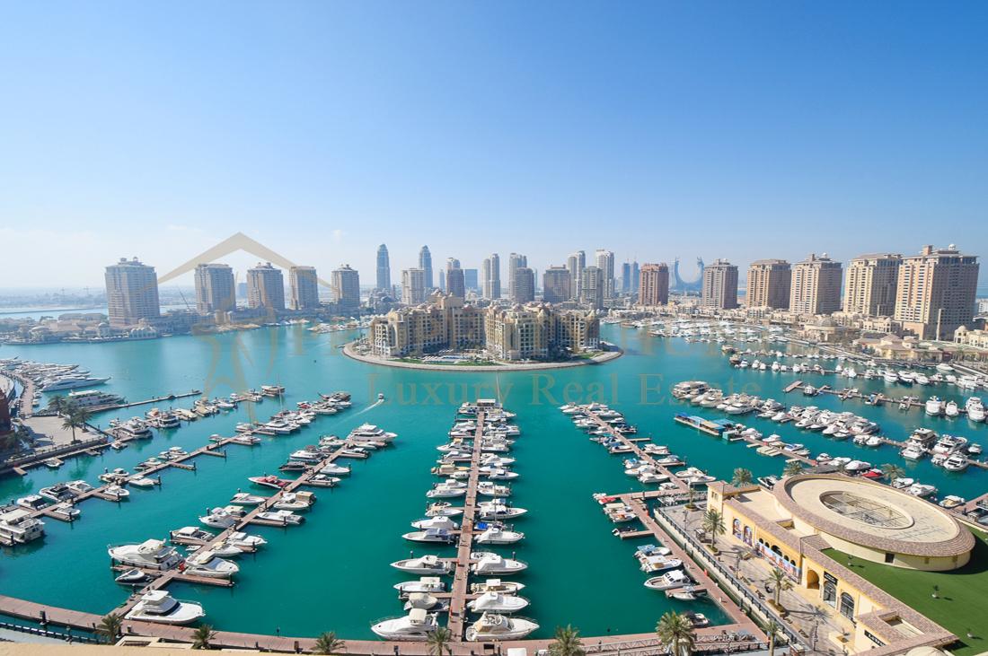 برای فروش آپارتمان در مروارید قطر| نمای مارینا