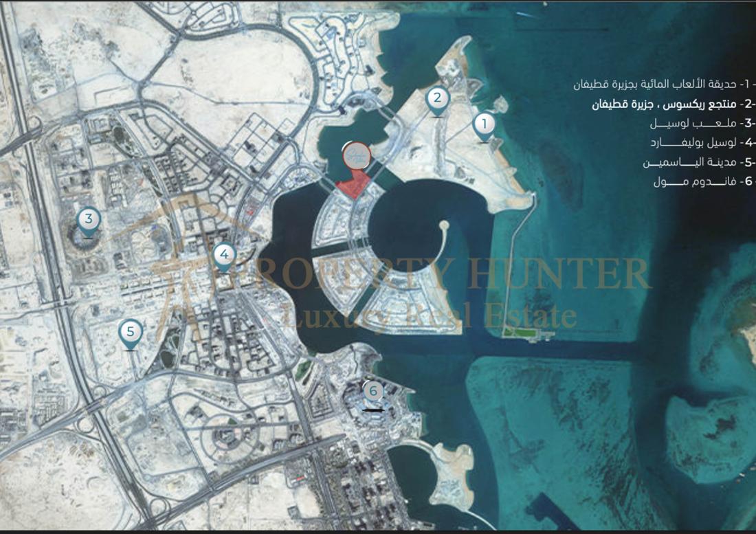 ویلا برای فروش در لوسیل | منظره دریا | املاک قطر