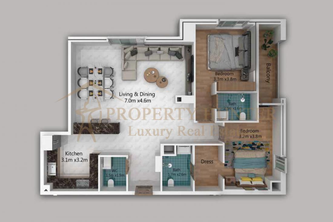 Ready Apartment by Installment in Lusail | Fox Hills