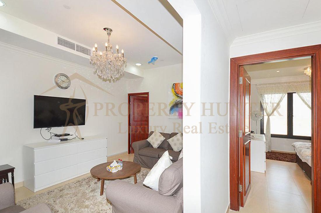 1 Bedroom For Sale in The Pearl Qatar  | Marina View
